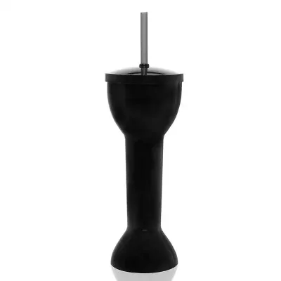 Yard Cup Prime copo com tampa e canudo preto