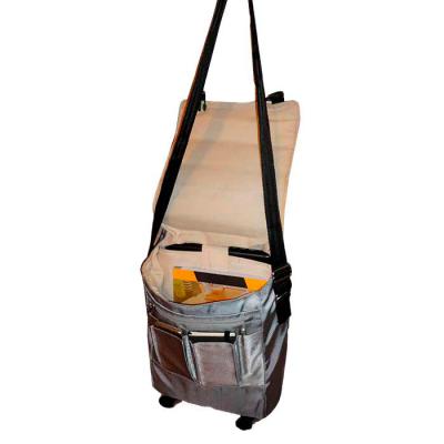 Bolsa carteiro em nylon twill