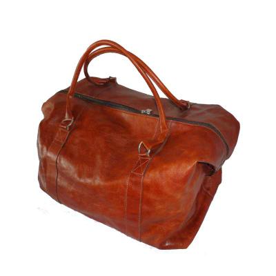 Bolsa de couro expansível