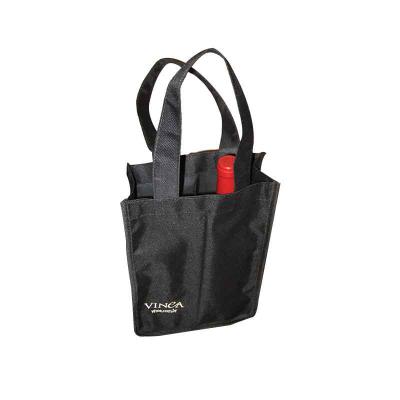 Bolsa para transporte de garrafas com fundo acolchoado