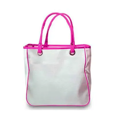 Sacola de Nylon detalhe rosa