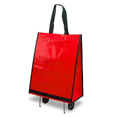 Sacola dobrável com carrinho