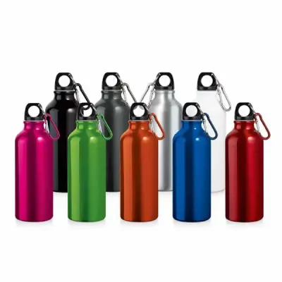 Squeeze em alumínio com mosquetão em diversas cores