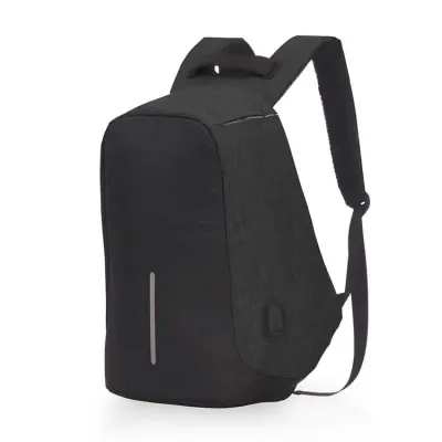 Mochila Poliéster Anti-Furto USB preta