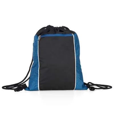 Mochila Saco preta e azul (cheio)
