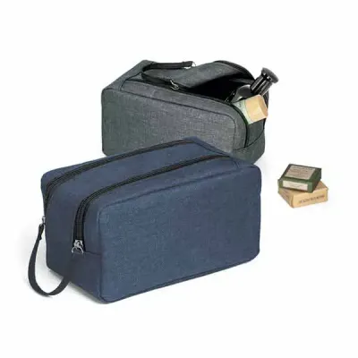 Necessaires, cinza e azul