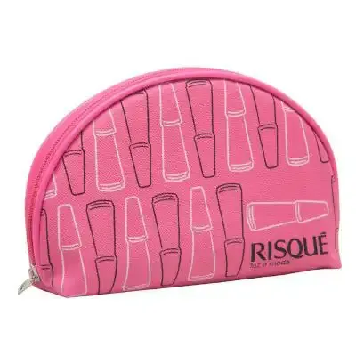 Necessaire em Poliéster rosa