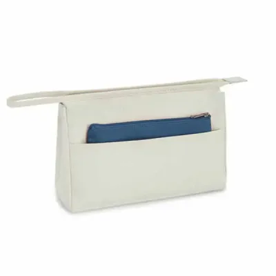 Necessaire multiuso com bolso frontal e bolso dentro 