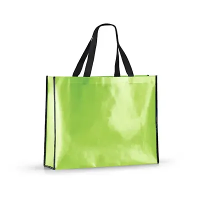 Sacola de compras na cor verde personalizada