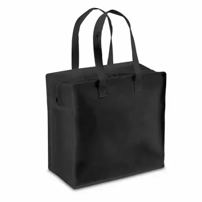 Sacola com zíper preta