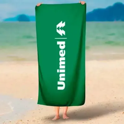 Toalha de praia verde