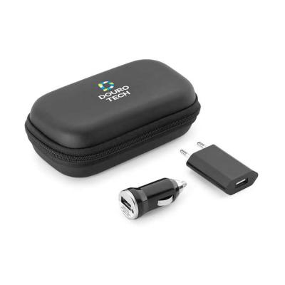 Kit com carregadores USB personalizado