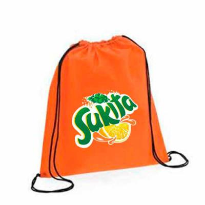 Saco mochila personalizado com gravação em silk-screen