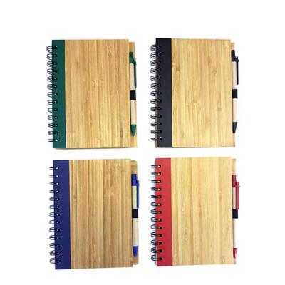 Caderno ecológico Bambu com caneta