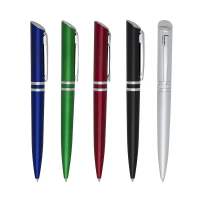Caneta Plástica Sofisticada - 5 cores