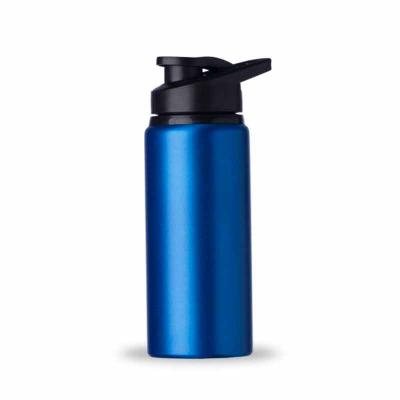 Squeeze alumínio de 600ml com pintura fosca. Squeeze com tampa plástica rosqueável, alça e tampa ...