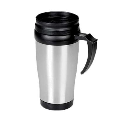 Caneca inox de 400ml revestida internamente com PVC