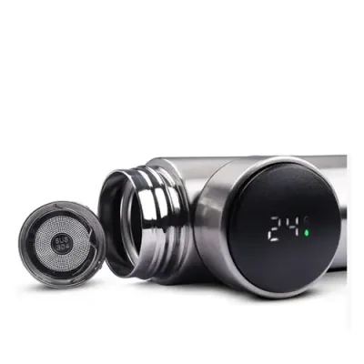 Garrafa Térmica 500ml com Infusor e Display de Temperatura