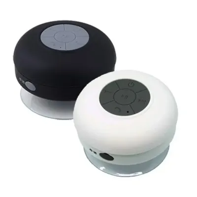 Caixas de som à prova de água (preta e branca)
