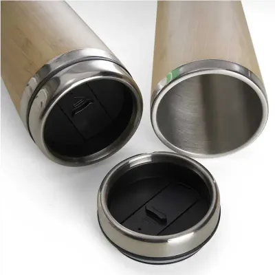 Copo Bambu e inox