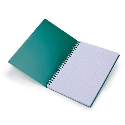 Caderno A5 Plástico Verde