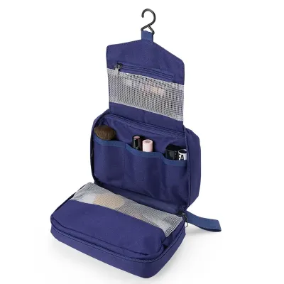 Necessaire com 3 Compartimentos Azul