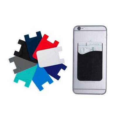 Adesivo Porta Cartão de Silicone para Celular - opções de cores