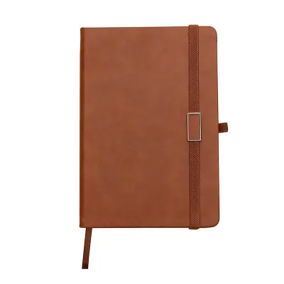 Caderneta com capa marrom