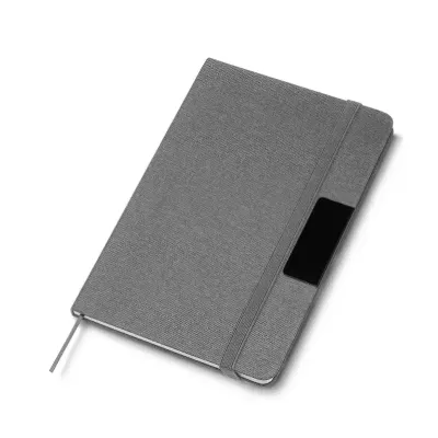 Caderno com capa cinza