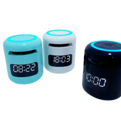 Caixa De Som Com Relógio