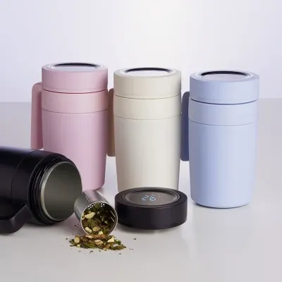 Caneca Térmica 500ml Com Display LED - cores