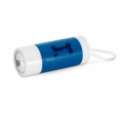 Brindara Brindes - Kit de higiene para cachorro. ABS. Com LED, mosquetão e 10 sacos plástico. Incluso 3 pilhas LR1130.Porta-saco: ø40 x 100 mm | Sacos plástico: 275 x 29...