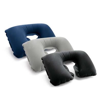 Almofada de pescoço em PVC aveludado