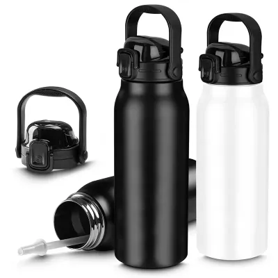 Garrafa térmica em aço inox com parede dupla isolada a vácuo,com capacidade de até 1,5ll