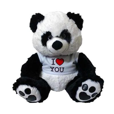 Urso Panda Coleção com Camiseta