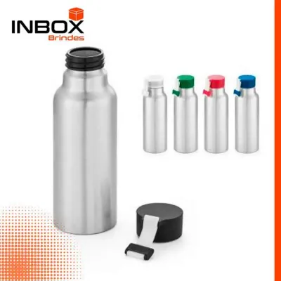 Squeeze alumínio com tampa colorida 