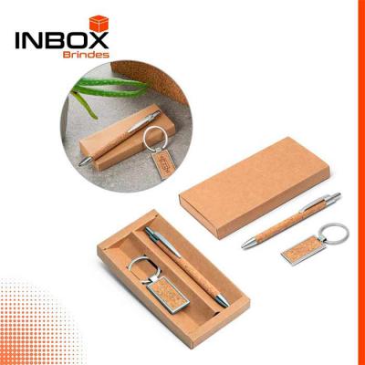 Inbox Brindes - Kit esferográfica e chaveiro LAVRE
