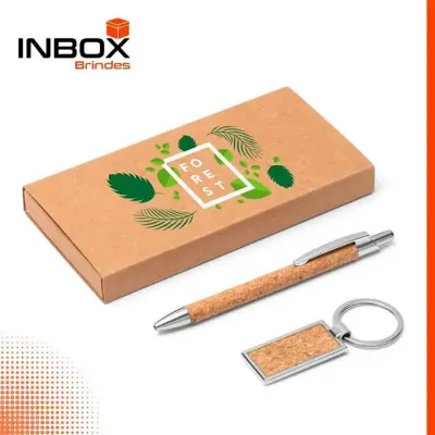 Kit esferográfica e chaveiro LAVRE