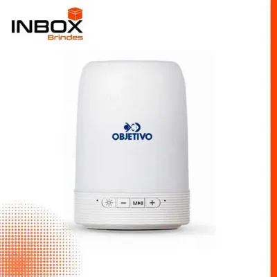 Caixa de Som Multimídia com Porta Caneta e Luminária