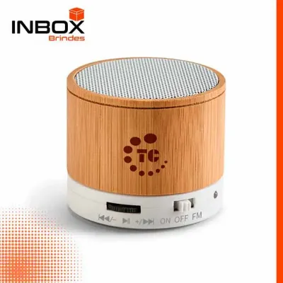 Caixa de som com microfone