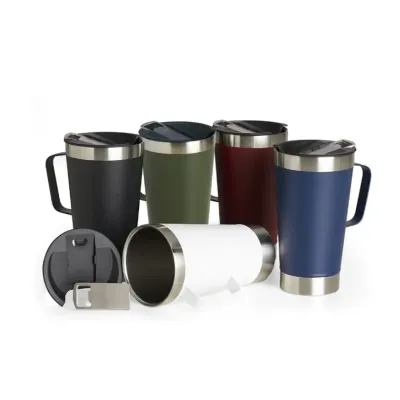 Caneca Térmica Com Abridor 500ml: várias cores