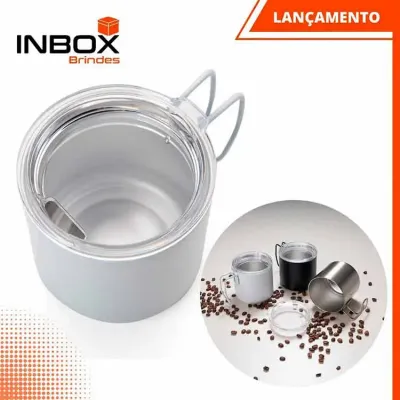 Caneca Inox Parede Dupla 350 ml