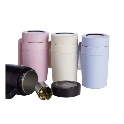 Caneca Térmica Inox Com Display Led 500ml