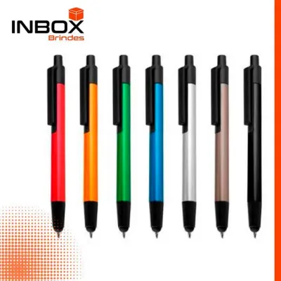 Esferográfica em metal em diversas cores com ponta touch