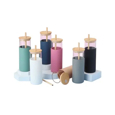 Copo de Vidro 500ml - opções de cores