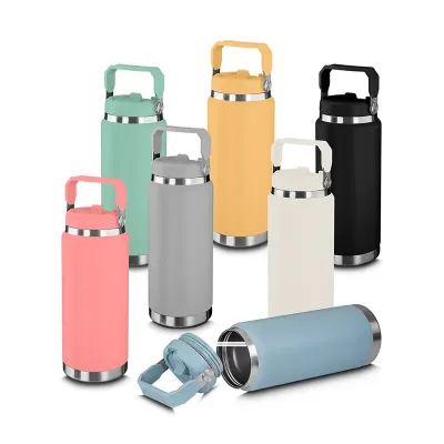 Garrafa Térmica Aço Inox 900ml - várias cores