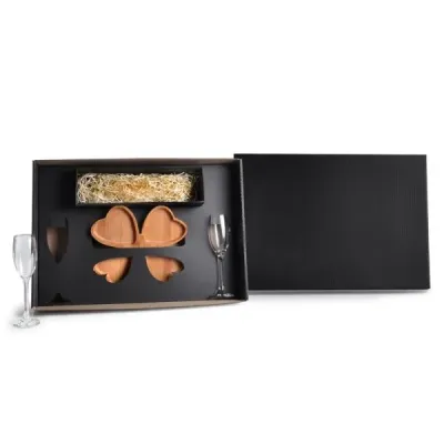 Kit Petisco E Champagne 3 Peças