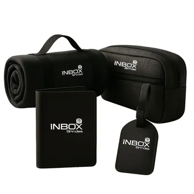 Kit viagem preto personalizado