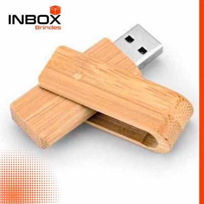 Inbox Brindes - Pen drive Bambu