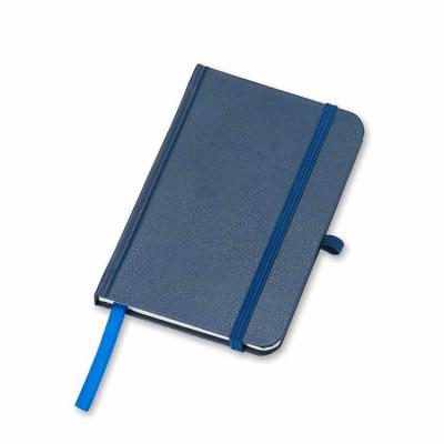 Caderneta em percalux azul
